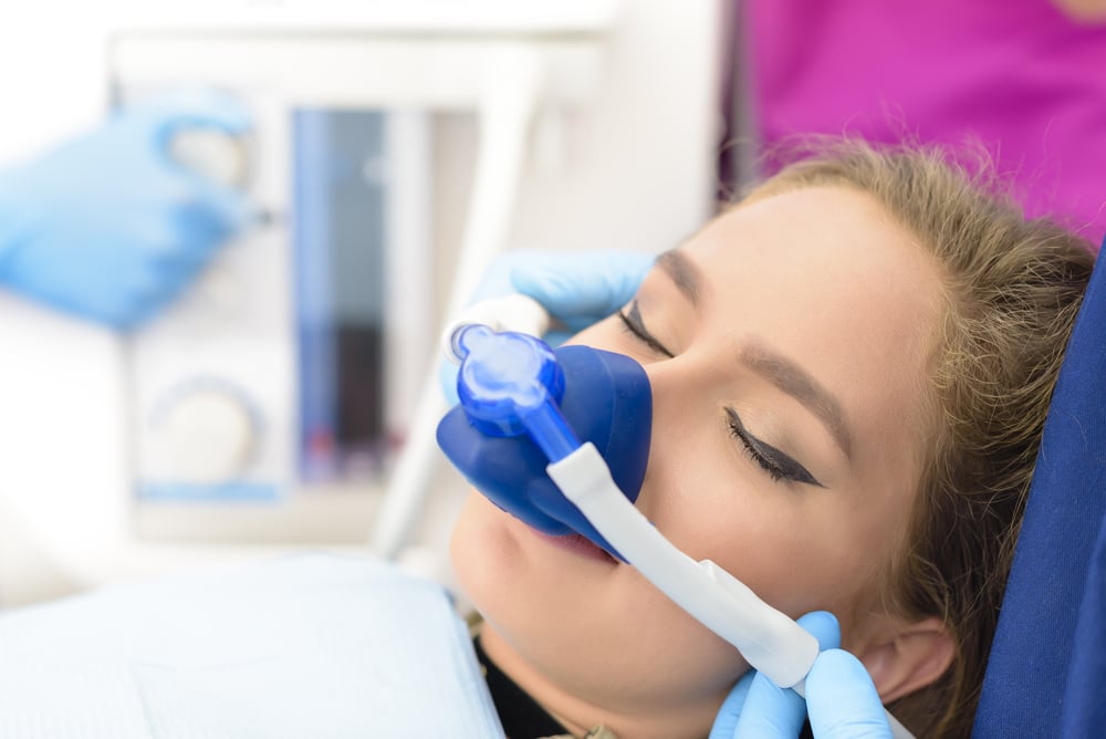 Photo of woman with dental sedation